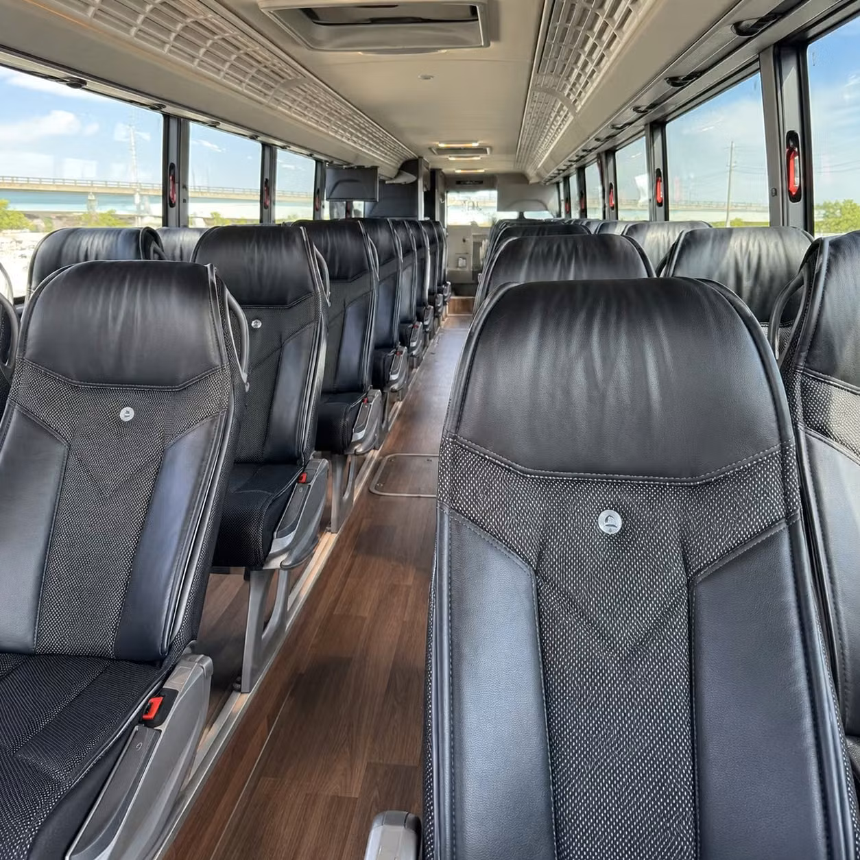 cary charter bus interior