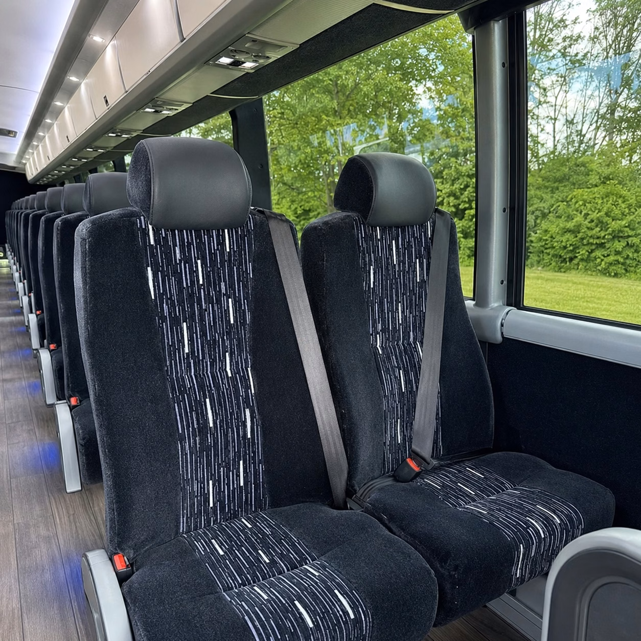 how bus type changes charter bus prices in cary north carolina